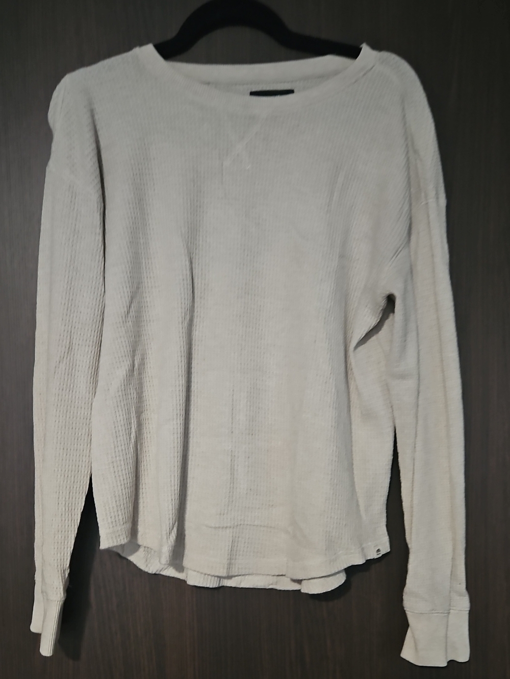 Roots Cream Waffle-Knit Crewneck Top